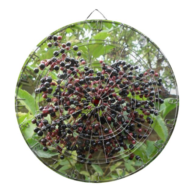 Ripening Elderberries Dart Board (Front)