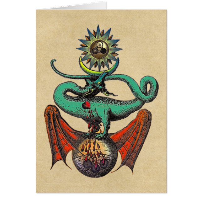 Ripley Scroll Dragon Notecard (Front)