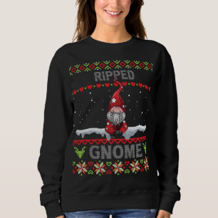 Ripped Gnome Matching family Christmas ugly PJs Fu Sweatshirt