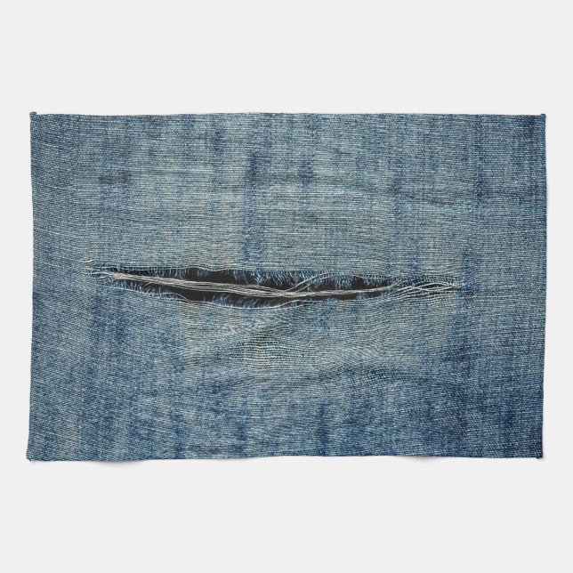 Ripped Jeans Kitchen Towel (Horizontal)