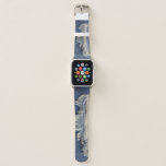 Ripped jeans texture, stylish background. apple watch band