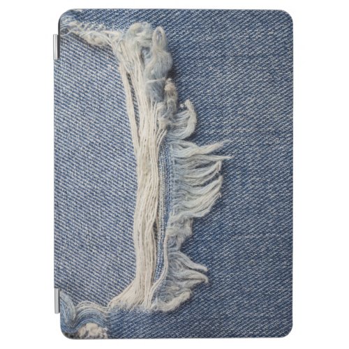 Ripped jeans texture stylish background iPad air cover