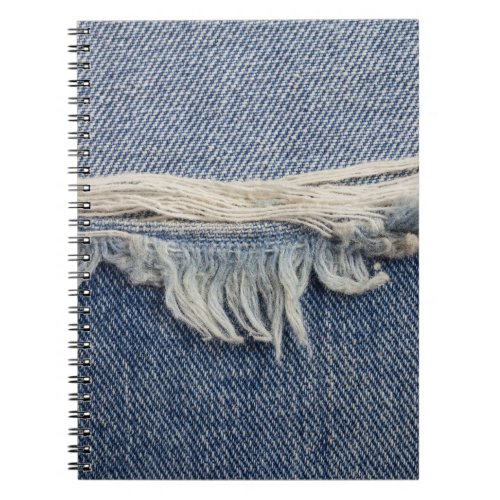 Ripped jeans texture stylish background notebook