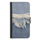 Ripped jeans texture, stylish background. samsung galaxy s5 wallet case