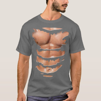 Ripped Muscle Funny Halloween Costume T-Shirt