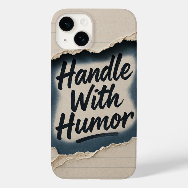 Ripped Paper Humor Quote iphone Case (Back)