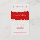 Ripped Paper Torn business card (Front)