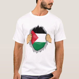 Ripped Shirt Palestinian Flag Within