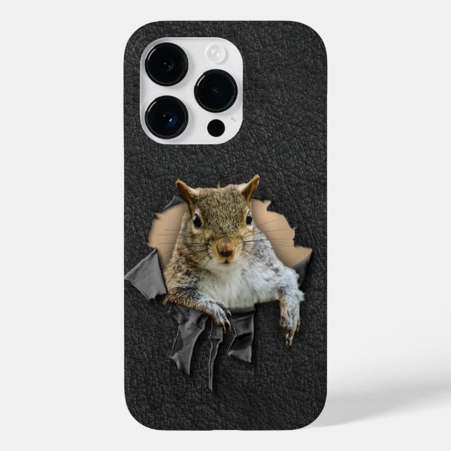 Ripped Shirt Squirrel Case-Mate iPhone Case (Back)