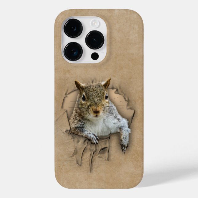 Ripped Shirt Squirrel Case-Mate iPhone Case (Back)