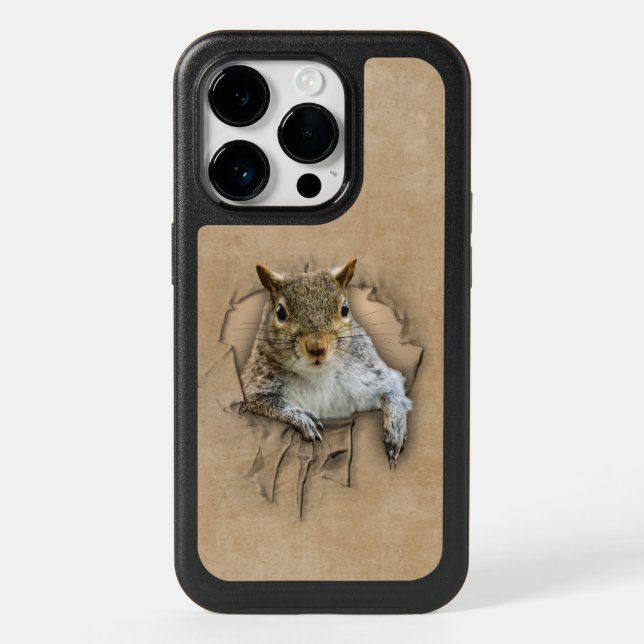 Ripped Shirt Squirrel Otterbox iPhone Case (Back)
