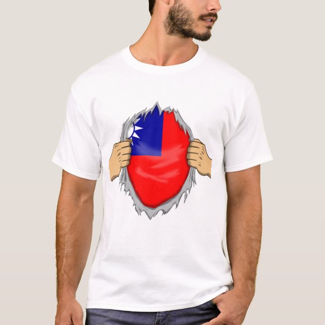 Ripped Shirt Taiwanese Flag Within (Front)