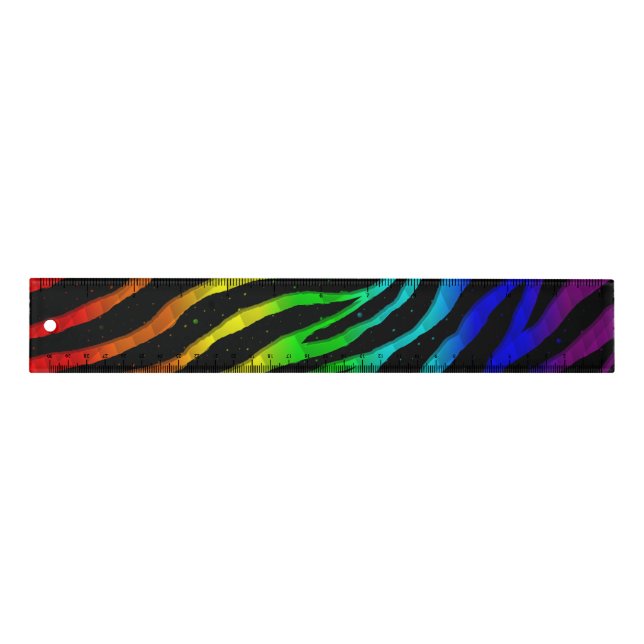 Ripped SpaceTime Stripes - Light Spectrum Ruler (Front)