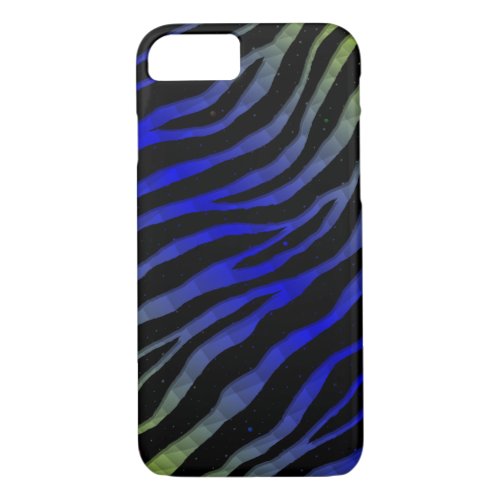 Ripped SpaceTime Stripes _ LimeBlue iPhone 87 Case