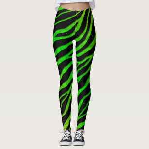 black pants with lime green stripes