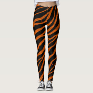 Ripped SpaceTime Stripes - Orange Leggings