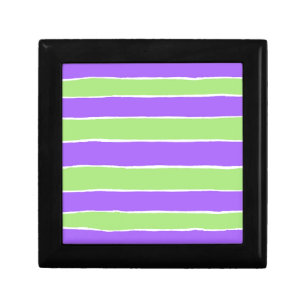 Ripped striped paper pattern gift box