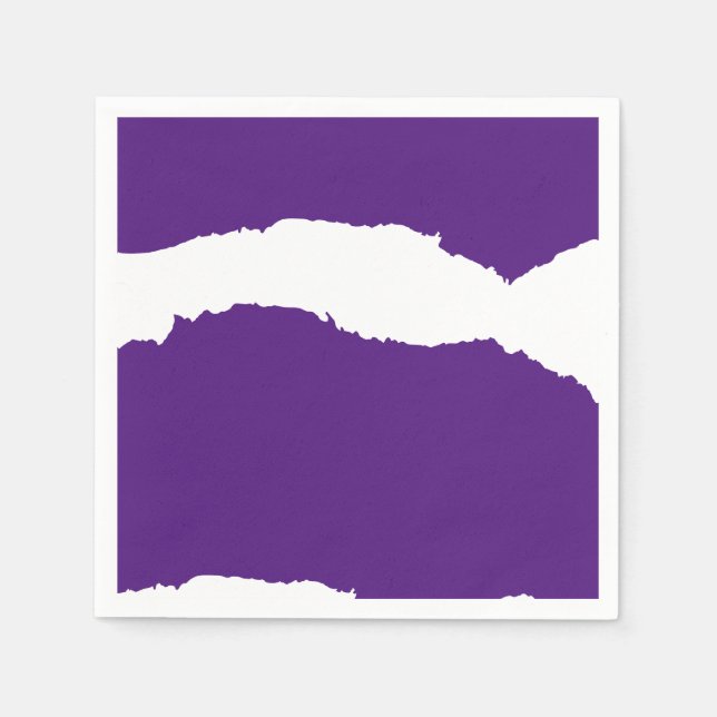 Ripped Wave Purple Napkins (Front)