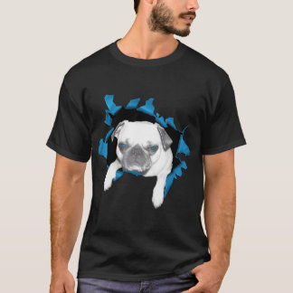 Ripper Pug black and white T-Shirt