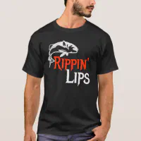 Bass Fishing Shirts For Men Funny Fishing Shirt Rippin Lips Shirt