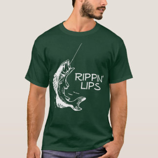 Rippin Lips humorous Fisherman Fish Catching T-Shirt