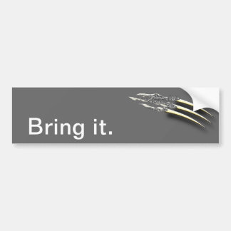 Ripping Claws Bumper Sticker