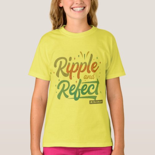 Ripple and Reflect Girls Tshirt Design 