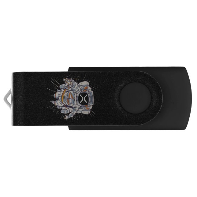 Ripple Astronaut - Xrp Crypto  Flash Drive (Back)