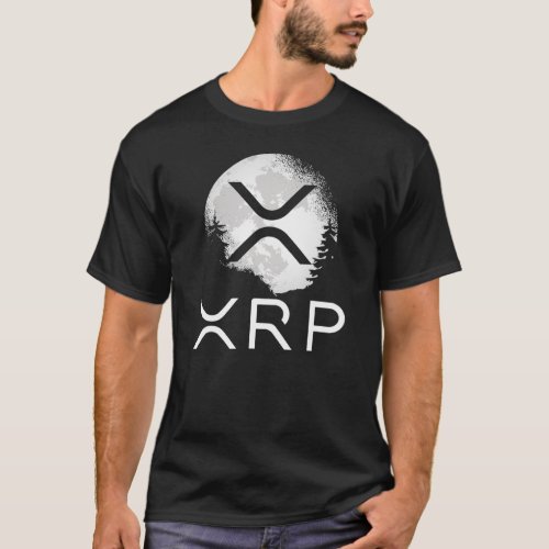 Ripple Coin Xrp Ledger Moon Cryptocurrency Bull Ma T_Shirt