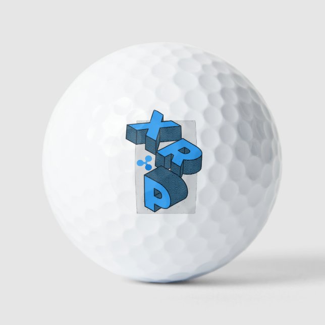 Ripple cryptocurrency-XRP  Golf Balls (Front)