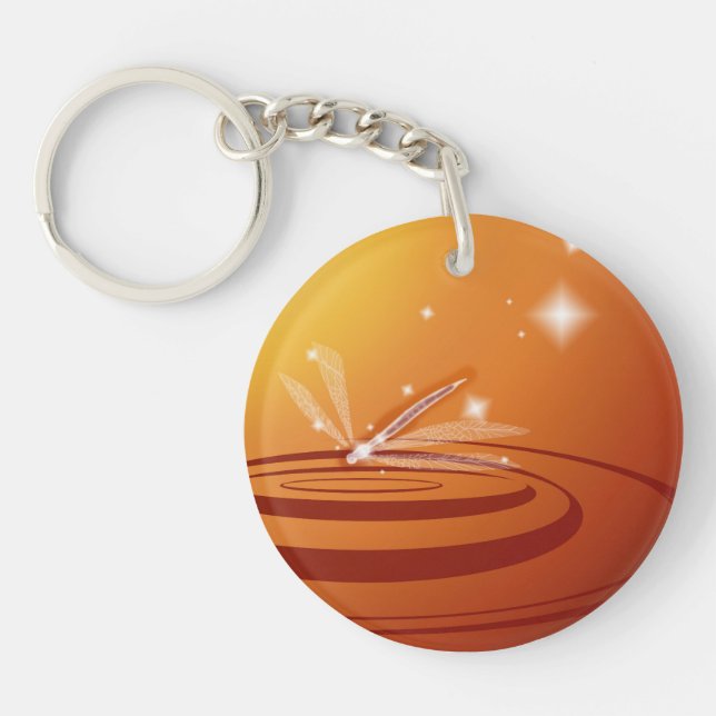 "Ripple" Dragonfly Keychain (Front)
