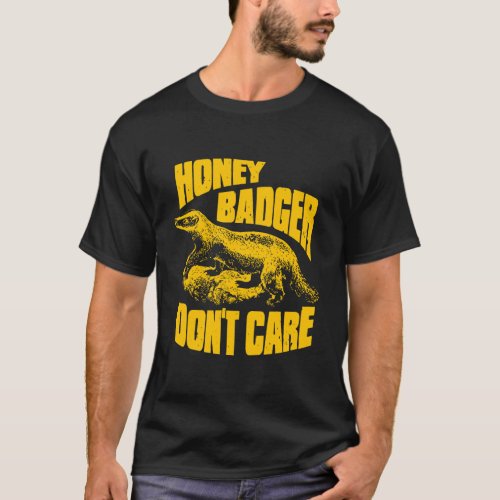 Ripple Junction Honey Badger DonT Care Illustrati T_Shirt