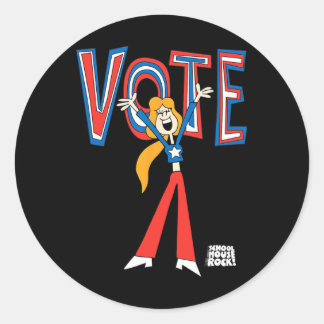 Ripple Junction X Schoolhouse Rock Vote For Sarah Classic Round Sticker