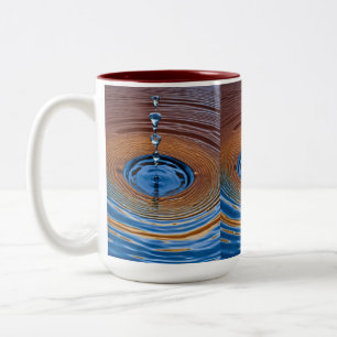"Ripple of Serenity" Two-Tone Coffee Mug