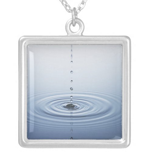 Ripple on Water Silver Plated Necklace