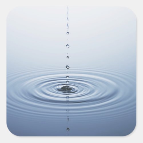 Ripple on Water Square Sticker