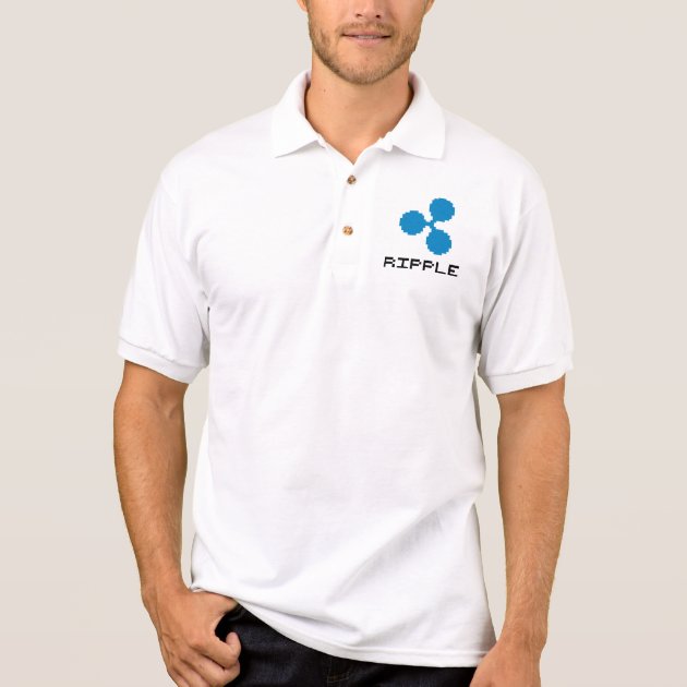 Ripple XRP 8-Bit Logo | Adidas Polo | Zazzle