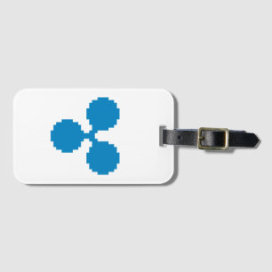 Ripple XRP 8-Bit Logo Luggage Tag