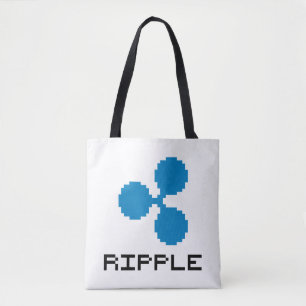 Ripple XRP 8-Bit Logo   Tote Bag