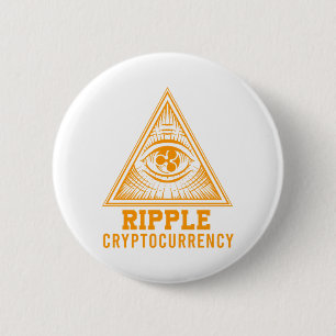 Ripple XRP All Seeing Eye Crypto Illuminati Gift Button