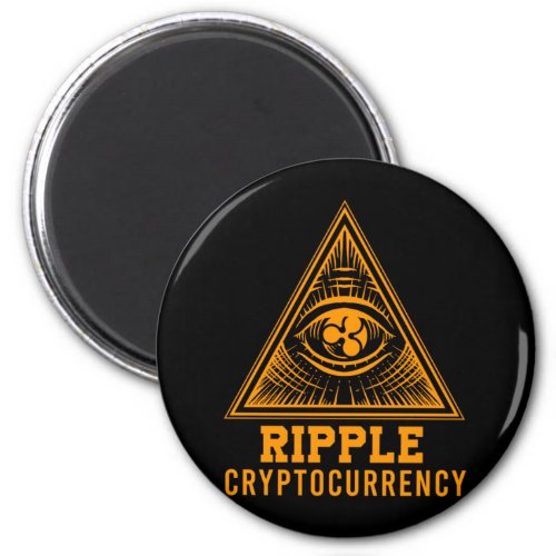 Ripple XRP All Seeing Eye Crypto Illuminati Gift Magnet