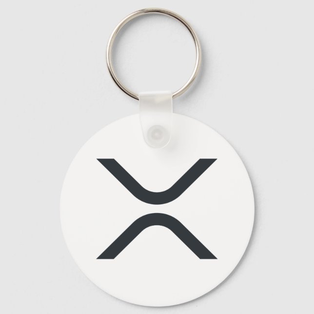 Ripple XRP Button Keychain (Front)