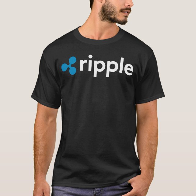 Ripple XRP Crypto Cryptocurrency Blockchain Coin L T-Shirt (Front)