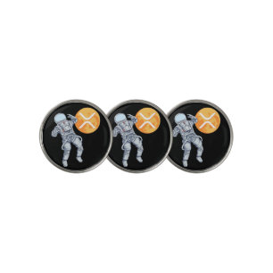 Ripple XRP  Cryptocurrency -Crypto Astronaut Golf Ball Marker