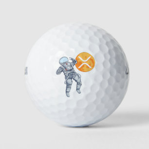 Ripple XRP  Cryptocurrency -Crypto Astronaut Golf Balls
