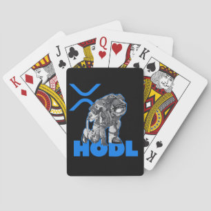 Ripple XRP  Cryptocurrency -Crypto Astronaut-HODL Poker Cards