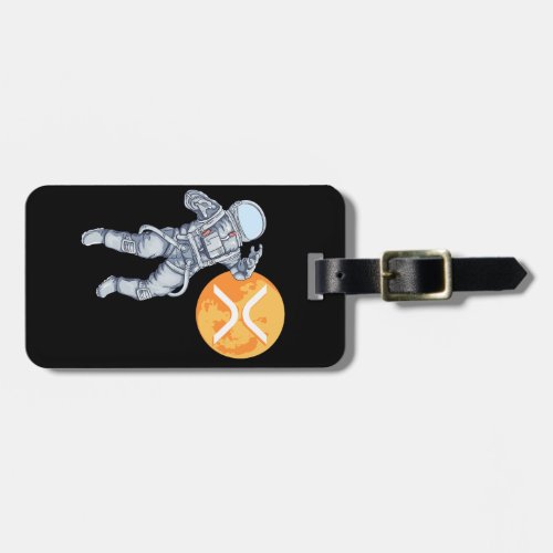 Ripple XRP  Cryptocurrency _Crypto Astronaut Luggage Tag