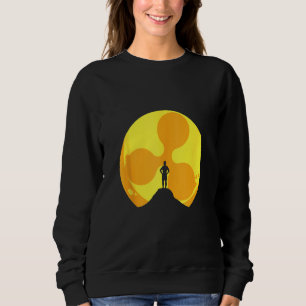 Ripple Xrp Moon Cryptocurrency Blockchain Trader I Sweatshirt