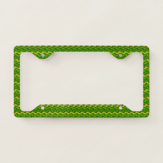 Rippled Greens License Plate Frame (Front)