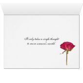 Rippled Rose Cards (Inside Horizontal (Bottom))